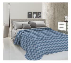 Přikrývka na postel Piquet Zig-zag modrá Modrá 170x280 cm