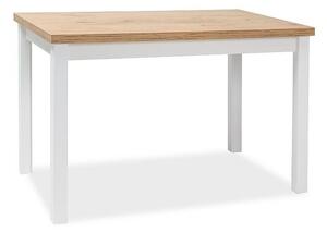 Malý jídelní stůl ANTHONY - dub lancelot / matný bílý