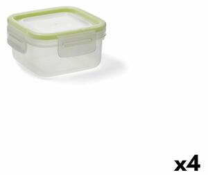 Hermetická obědová krabice Quid Greenery 300 ml Transparentní Plastické (Pack 4x)