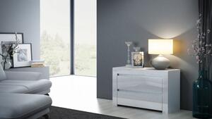 Liore Noční stolek MAX D2 - bílá lesk