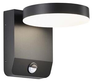 LED Venkovní nástěnné svítidlo se senzorem LED/17W/230V 4000K černá