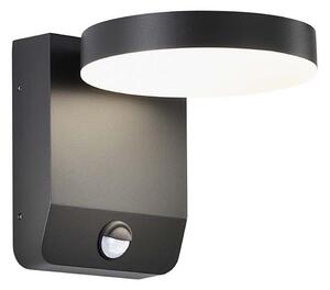 LED Venkovní nástěnné svítidlo se senzorem LED/17W/230V 3000K černá
