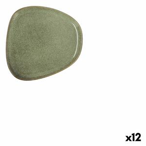 Plochá Mísa Bidasoa Ikonic Zelená Keramický 14 x 13,6 cm (12 kusů) (Pack 12x)