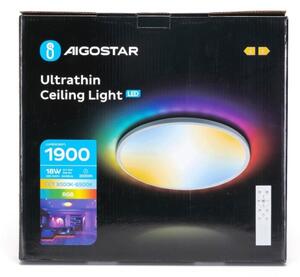 Aigostar-LED RGBW Stmívatelné koupelnové svítidlo LED/18W/230V pr. 30 cm IP44+DO