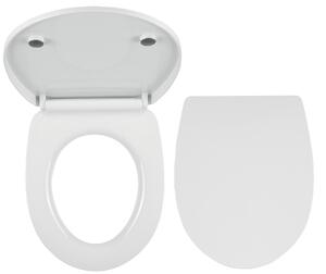 WC sedátko, duroplast bílá, panty tvrzený plast WC/SOFTNEW