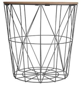 Odkládací stolek, 39,5 x 41 cm, kovový