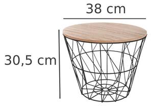Moderní odkládací stolek,průměr 38 cm