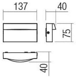Redo 90425 - LED Venkovní nástěnné svítidlo POLIFEMO LED/8W/230V IP65 bílá
