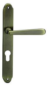 Dveřní kování COBRA ALT WIEN (OFS), klika-klika, Otvor pro obyčejný klíč BB, COBRA OFS (bronz česaný), 72 mm