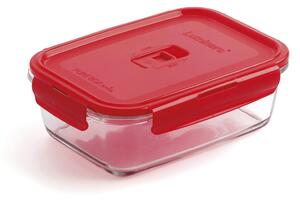 Hermetická obědová krabice Luminarc Pure Box Červený 16 x 11 cm 820 ml Sklo (6 kusů)