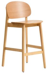 Kave Home Dubová barová židle Ludara 66 cm