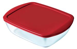Hermetická obědová krabice Pyrex Cook & store Červený Sklo (400 ml) (6 kusů)