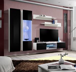 Nábytek do obývacího pokoje FREYA 5 - bílá / černá