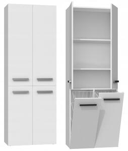 Liore Koupelnová skříňka NEL DD 2K 60 cm - bílý mat