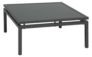 Stern Konferenční stolek Skelby, Stern, čtvercový 75x75x34,5 cm, rám lakovaný hliník šedočerný (anthracite),deska sklo, barva šedočerná (dark grey)