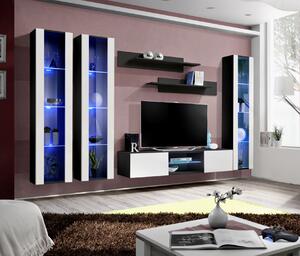 Obývací nábytek FREYA 2 - černá / bílá