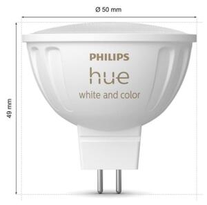 SADA 2x LED RGBW Stmívatelná žárovka Philips Hue WACA GU5,3/MR16/6,3W/12V