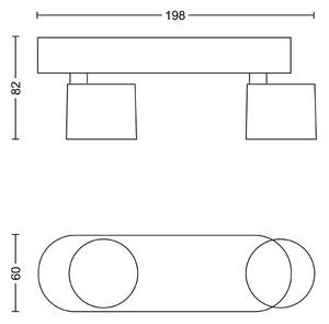 Philips - LED Stmívatelné bodové svítidlo STAR 2xLED/4,5W/230V