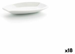 Podnos na aperitivy Ariane Alaska 9,6 x 5,9 cm Mini Ovál Keramický Bílý (10 x 7,4 x 1,5 cm) (18 kusů)