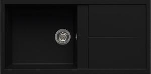 Granitový dřez Elleci Unico 480 Full Black G40