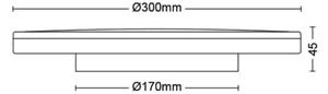 Philips- LED Stmívatelné stropní svítidlo OZZIET SCENE SWITCH LED/18W/230V 2700K