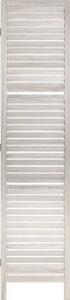 Bílý skládací paraván z MDF, WHITE SCREEN, 120x170 cm