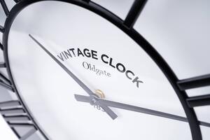 Nástěnné hodiny v moderním stylu, 35 x 4,6 cm, černé