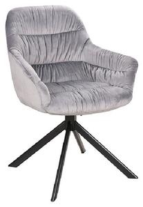 Čalouněná židle BONKA 2 - šedá / černá