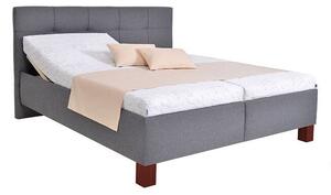 Čalouněná postel Mary 160x200, šedá, pol. rošt a ÚP, bez matrace