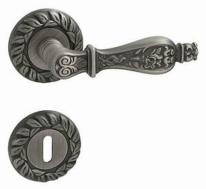 Dveřní kování MP Siracusa R (OGA), klika-klika, Otvor pro obyčejný klíč BB, MP OGA (antik šedá)