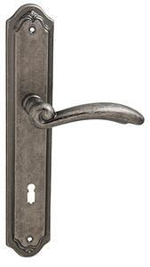 Dveřní kování MP Firenze (OGA), klika-klika, Otvor pro obyčejný klíč BB, MP OGA (antik šedá), 90 mm