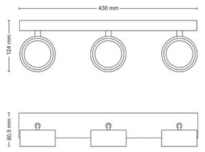 Philips - LED Bodové svítidlo BRACIA 3xLED/5,5W/230V bílá