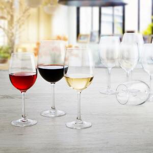 BigBuy Home Sklenka na víno Ebro Transparentní Sklo (580 ml) (6 kusů)
