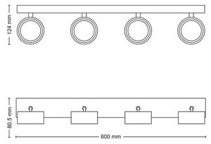 Philips - LED Bodové svítidlo BRACIA 4xLED/5,5W/230V bílá