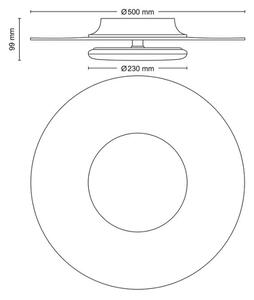Philips- LED Stmívatelné stropní svítidlo GARNET SCENE SWITCH LED/40W/230V 4000K