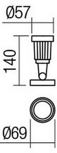 Redo 9997 - LED Venkovní lampa TIM LED/5W/230V IP65