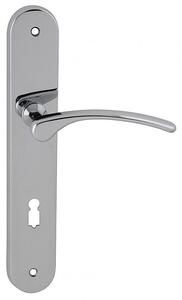Dveřní kování MP Laura 2 (OC), klika-klika, WC klíč, MP OC (chrom lesklý), 72 mm