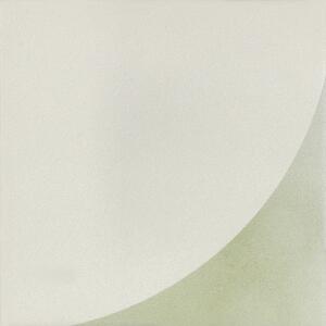 Retro dlažba Tonalite Aquarel Decoro Curve Cream-Verde 15x15