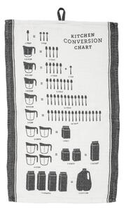 Bavlněná kuchyňská utěrka Kitchen Chart 70x45 cm Bloomingville