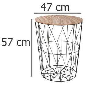 Multifunkční konferenční stolek s dřevěným topem