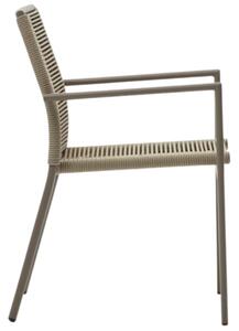 Hnědá kovová zahradní židle Kave Home Culip