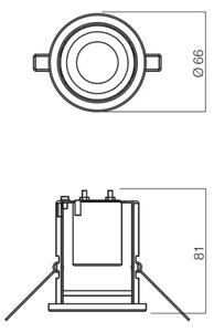 Redo 70214 - Podhledové svítidlo FR 1xE14/30W/230V lesklý chrom