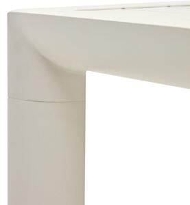 Bílý kovový zahradní barový stůl Kave Home Culip 150 x 77 cm