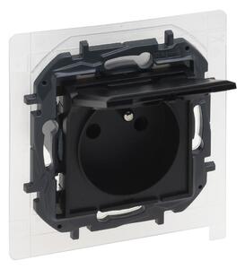 Legrand - Venkovní zásuvka domovní bez rámečku NILOE STEP 250V IP44 černá