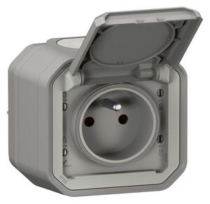 Legrand - Venkovní zásuvka PLEXO 250V IP55 šedá