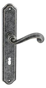 Dveřní kování MP Carla 704 (OGA), klika-klika, Otvor pro obyčejný klíč BB, MP OGA (antik šedá), 90 mm