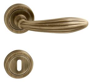 Dveřní kování MP Sofia R 1917 (OGS), klika-klika, Otvor pro obyčejný klíč BB, MP OGS (bronz česaný mat)