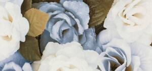 Retro obklad Brennero Ricordi Blooming Bleu misti 9,5x20 listela