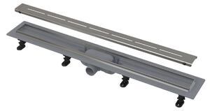 Sprchový žlab Alca 65 cm plast šedá mat lines APZ18-650M