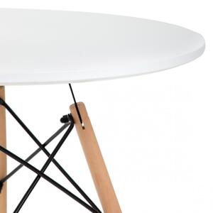 Kulatý stůl TAVOLO bílý 869711 80 cm
